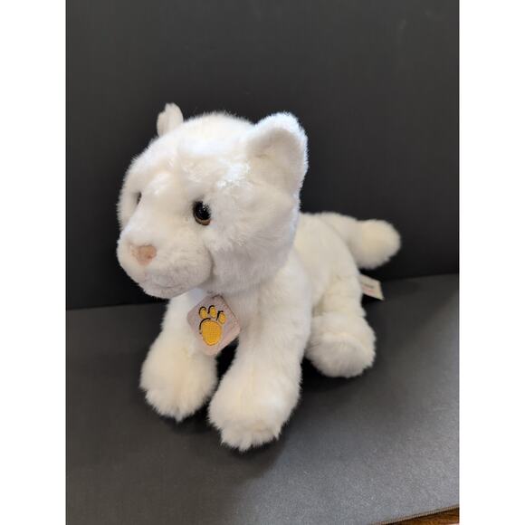Vintage Plush & Company 15100 Plush White Cat Italy Chat Blanc 11 Inch - Picture 1 of 6